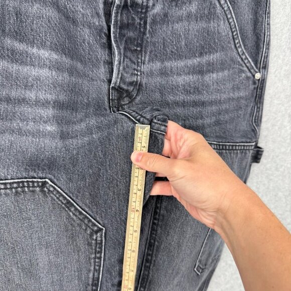 Frame Womens Le Slouch Utility Carpenter Double Front Jeans Size 26 Blackwater - Picture 15 of 16
